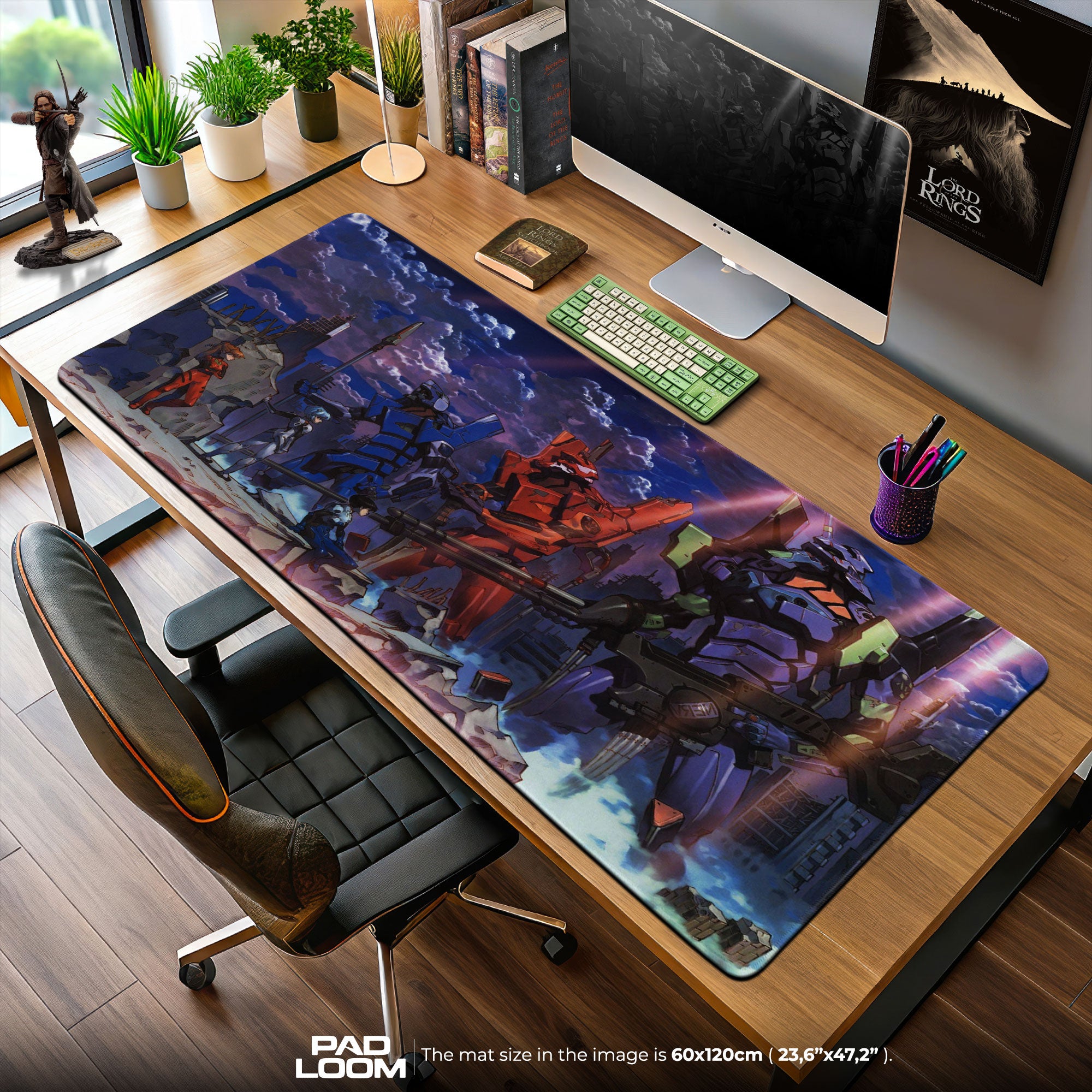 Evangelion EVA Units Mouse Pad, Apocalypse Mecha Desk Mat