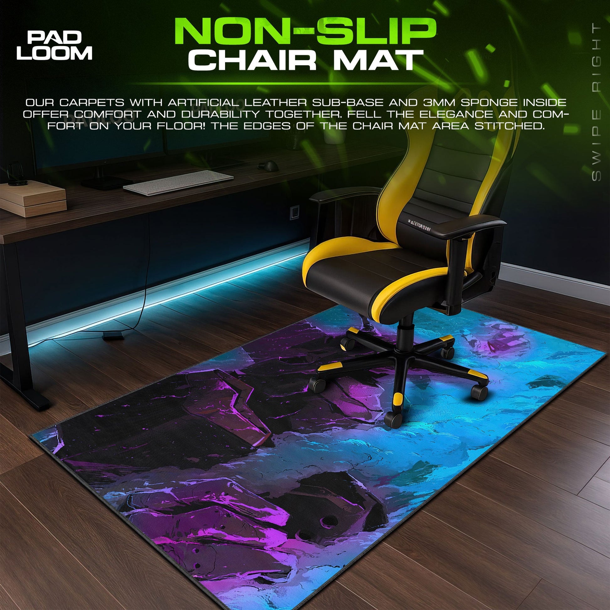 Evangelion Mouse Pad - Neon Mecha Awakening Desk Mat Padloom