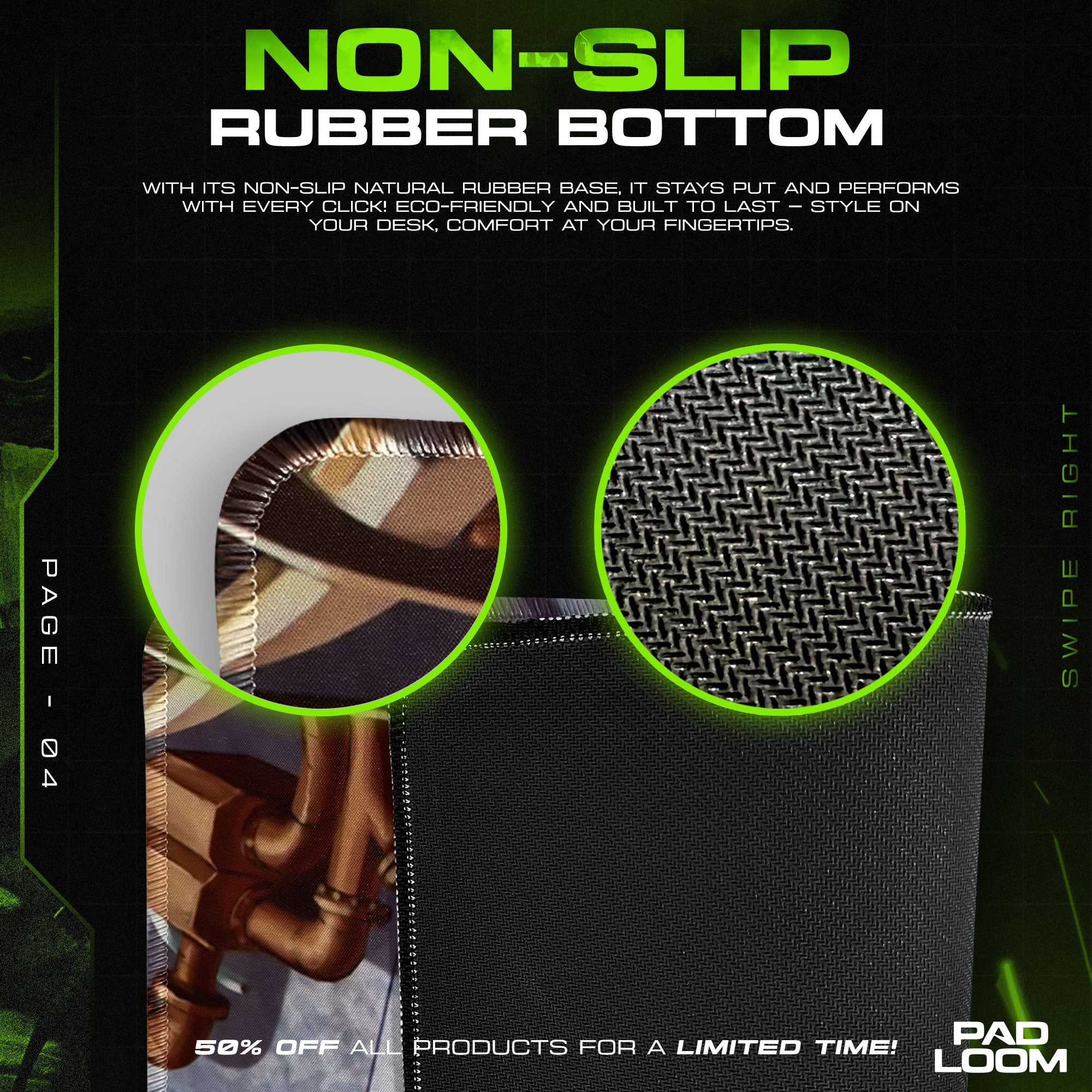 Evangelion School Rooftop Mouse Pad, Anime Gaming Desk Mat Padloom