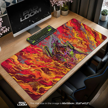 Evangelion Unit-01 Inferno Mouse Pad - Evangelion Mat