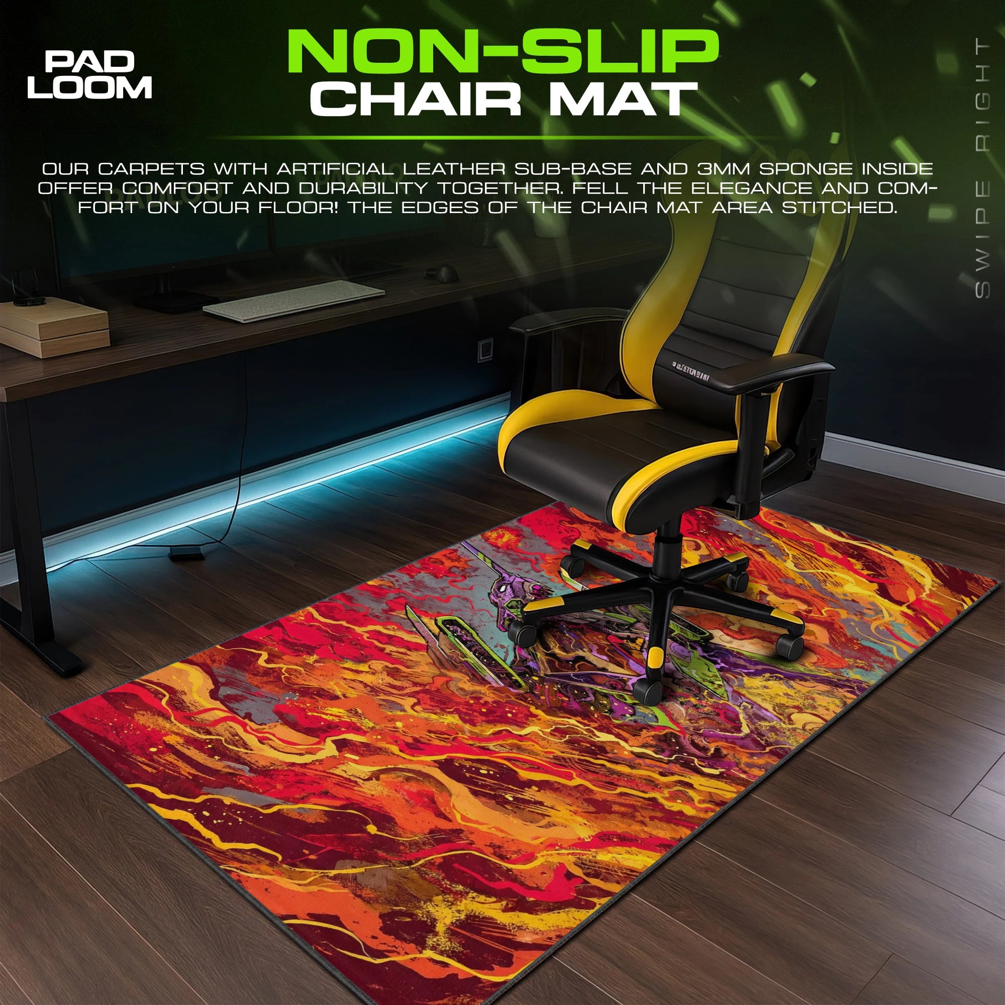 Evangelion Unit-01 Inferno Mouse Pad - Evangelion Mat