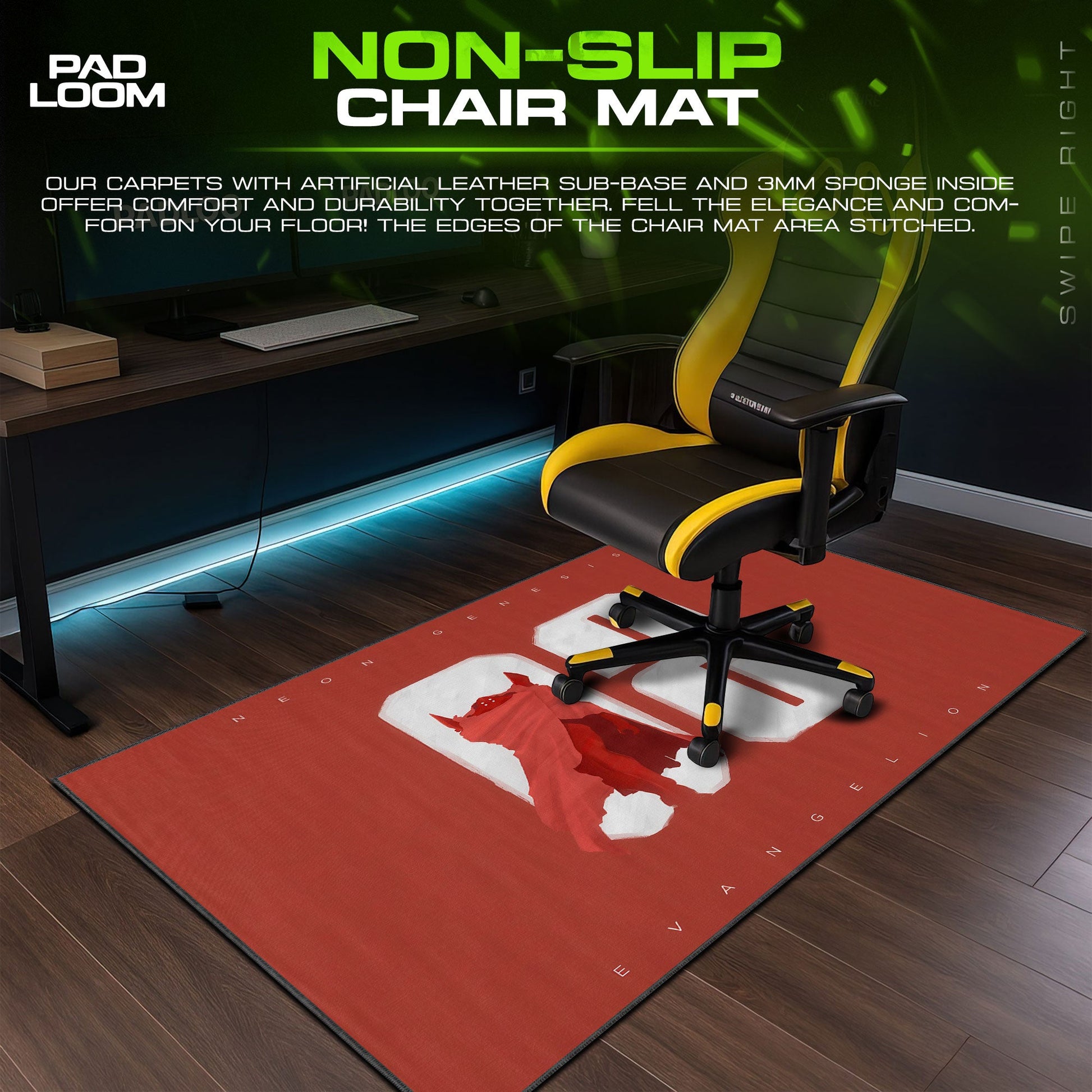 Evangelion Unit-02 Mouse Pad - Anime Gaming Mouse Pad Padloom