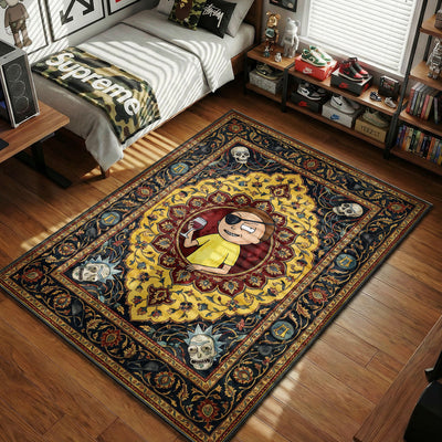Evil Morty Rug — Rick and Morty Cartoon Area Rug