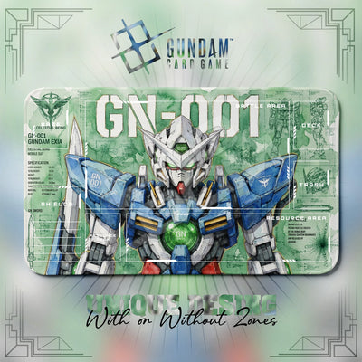 Exia GN-001 Playmat - Gundam TCG Card Game Mat