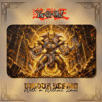 Exodia Sealed Playmat – Yugioh TCG duel mat, 24 x 14 in