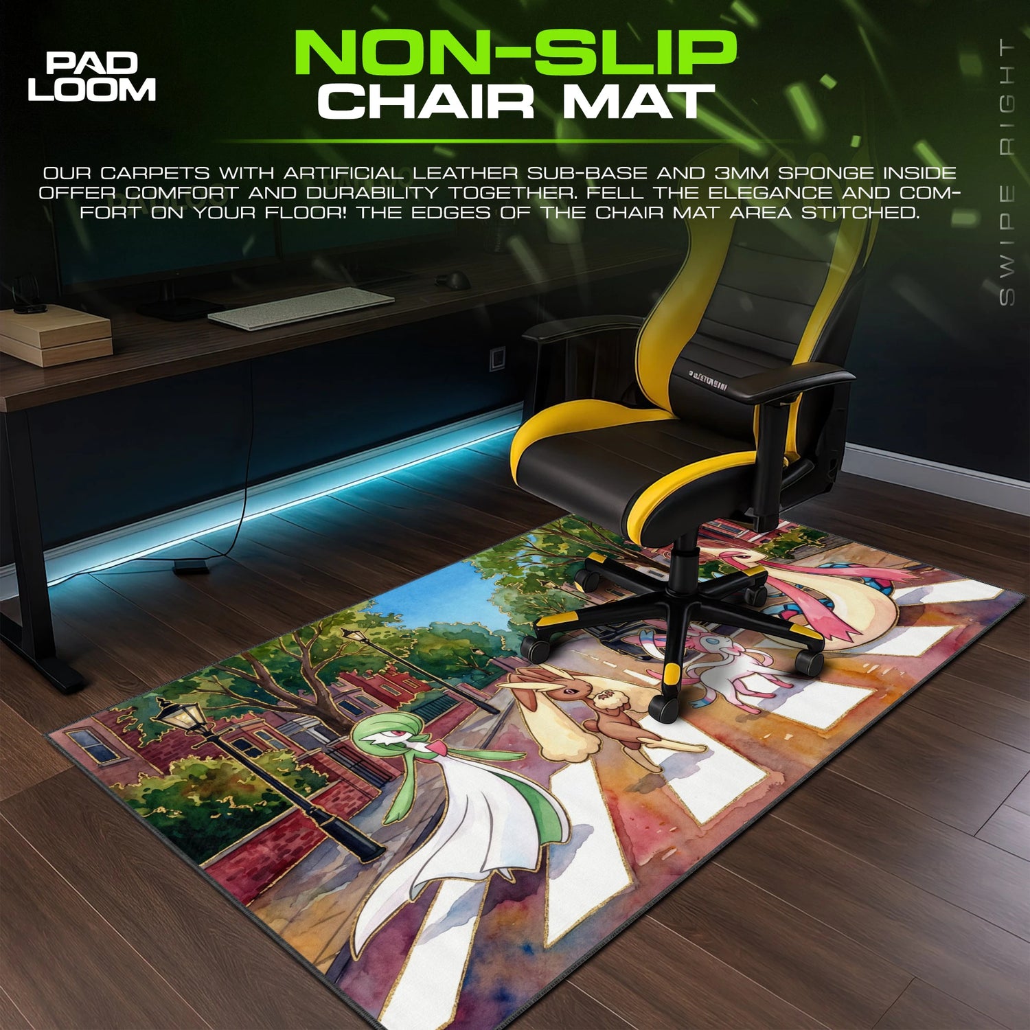 Fairy Abbey Road Mouse Pad - Pokemon Desk Mat