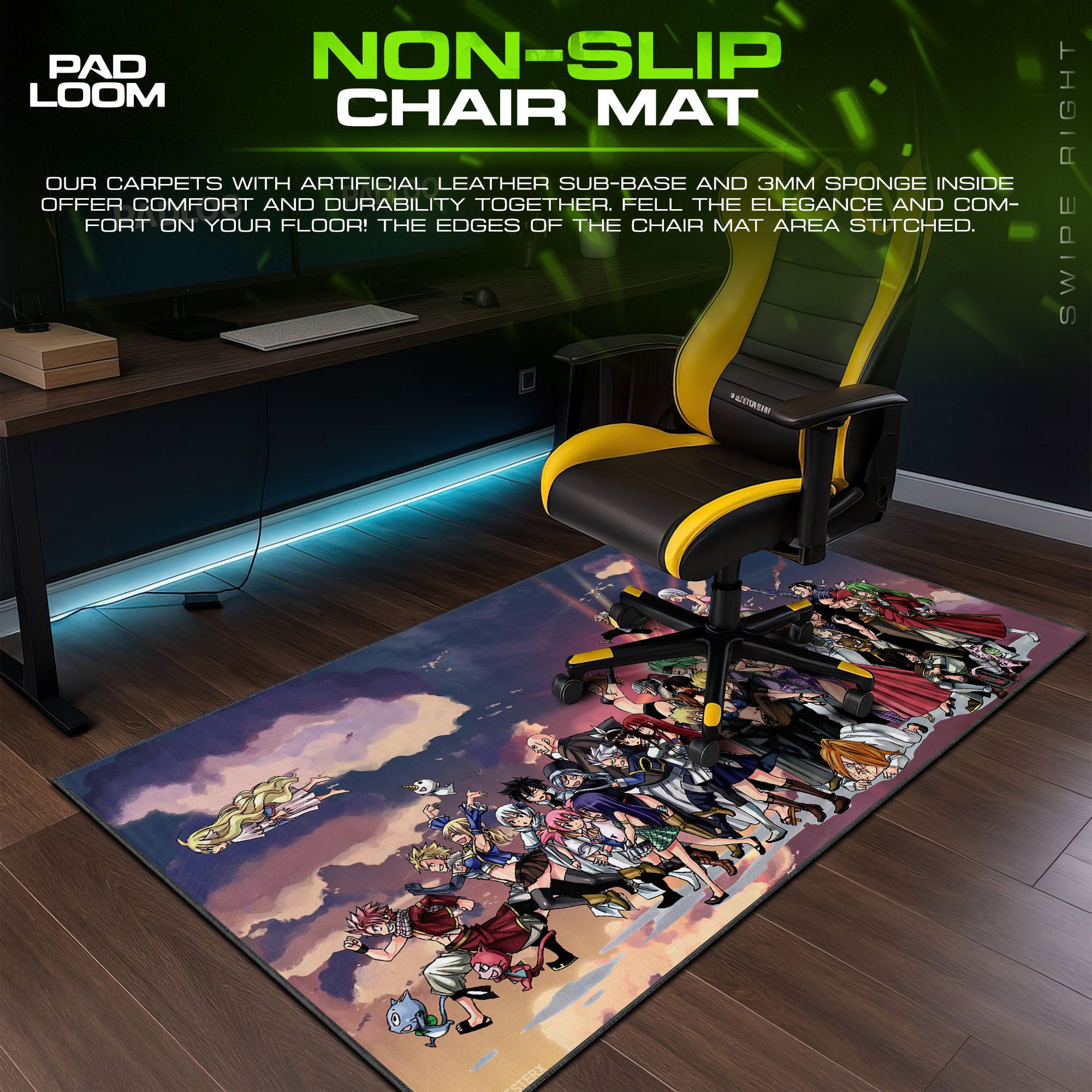 Fairy Tail Guild Members Mouse Pad, Anime Desk Mat