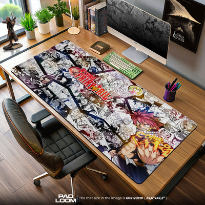Fairy Tail Manga Collage Mouse Pad, Anime Desk Mat