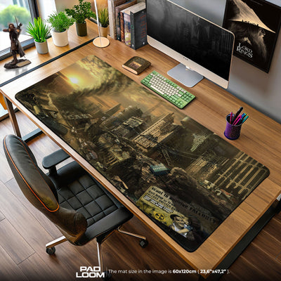 Fallout Mouse Pad, Apocalypse City Game Desk Mat