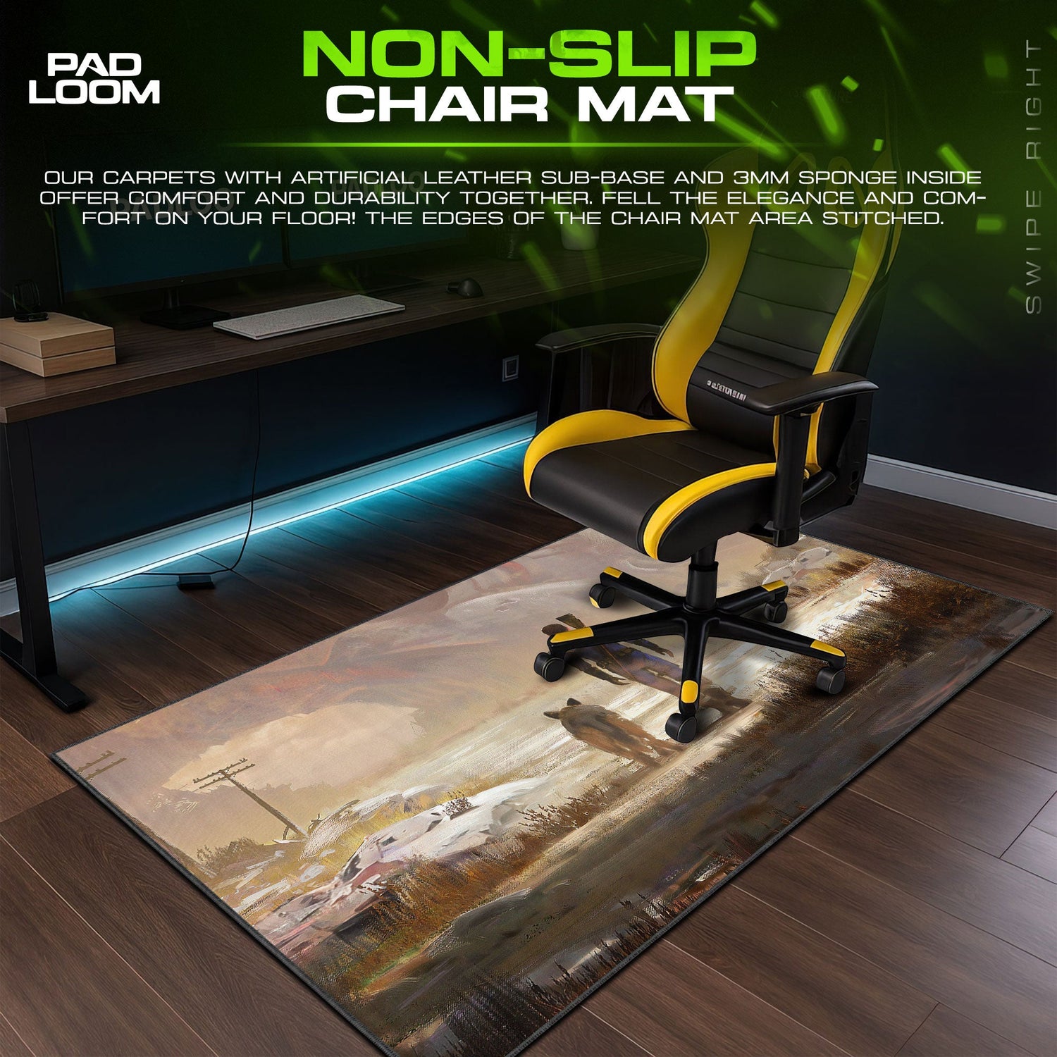 Fallout Mouse Pad, Lone Wanderer Game Desk Mat Padloom