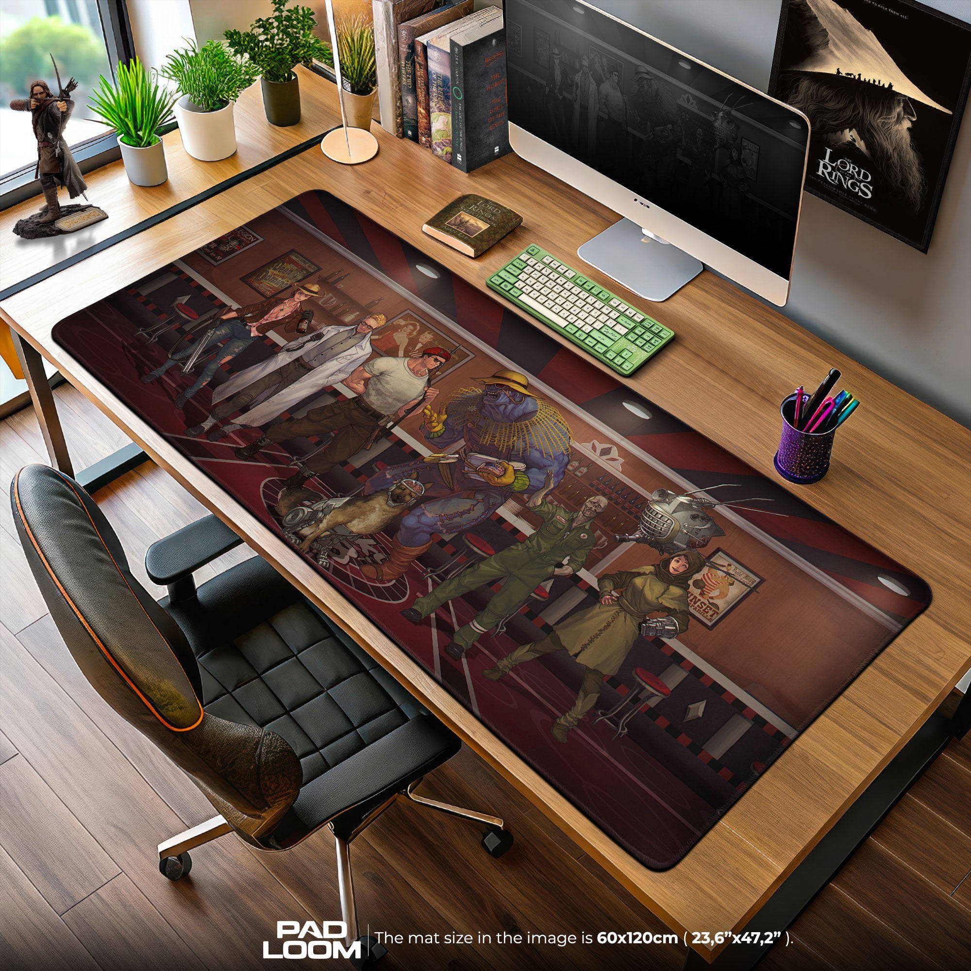 Fallout Mouse Pad, Post-Apocalyptic Game Desk Mat