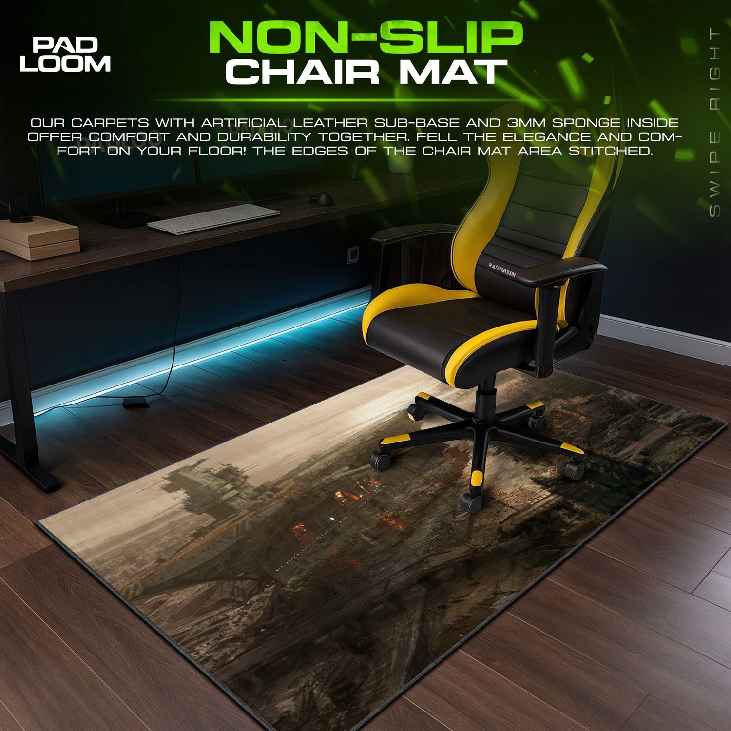 Fallout Mouse Pad, Warship Ruins Game Desk Mat Padloom