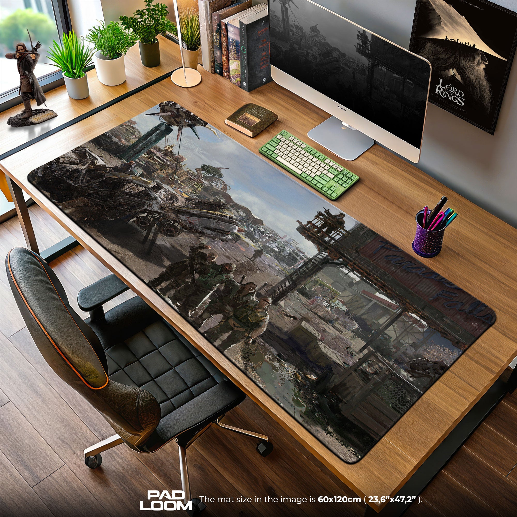 Fallout Mouse Pad, Wasteland Ruins Game Desk Mat