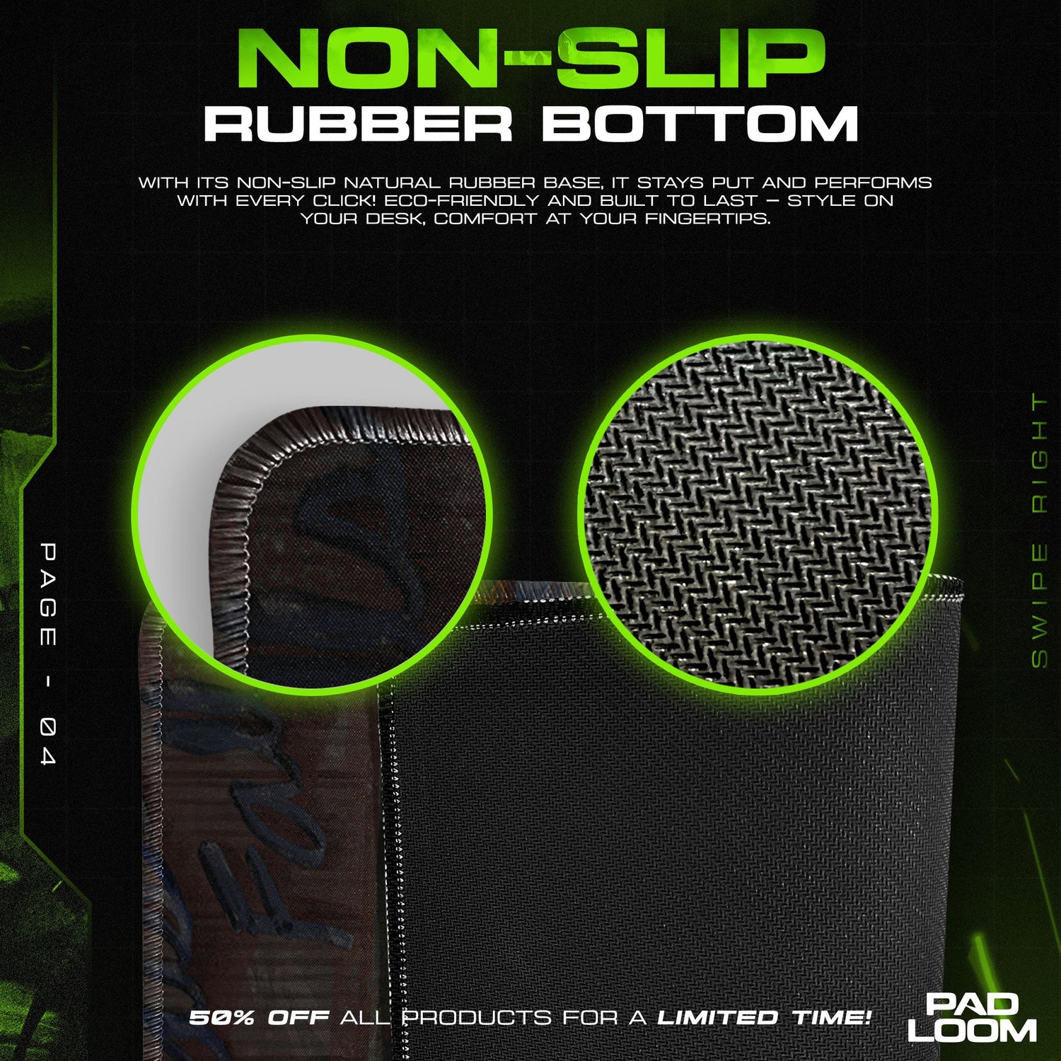 Fallout Mouse Pad, Wasteland Ruins Game Desk Mat Padloom