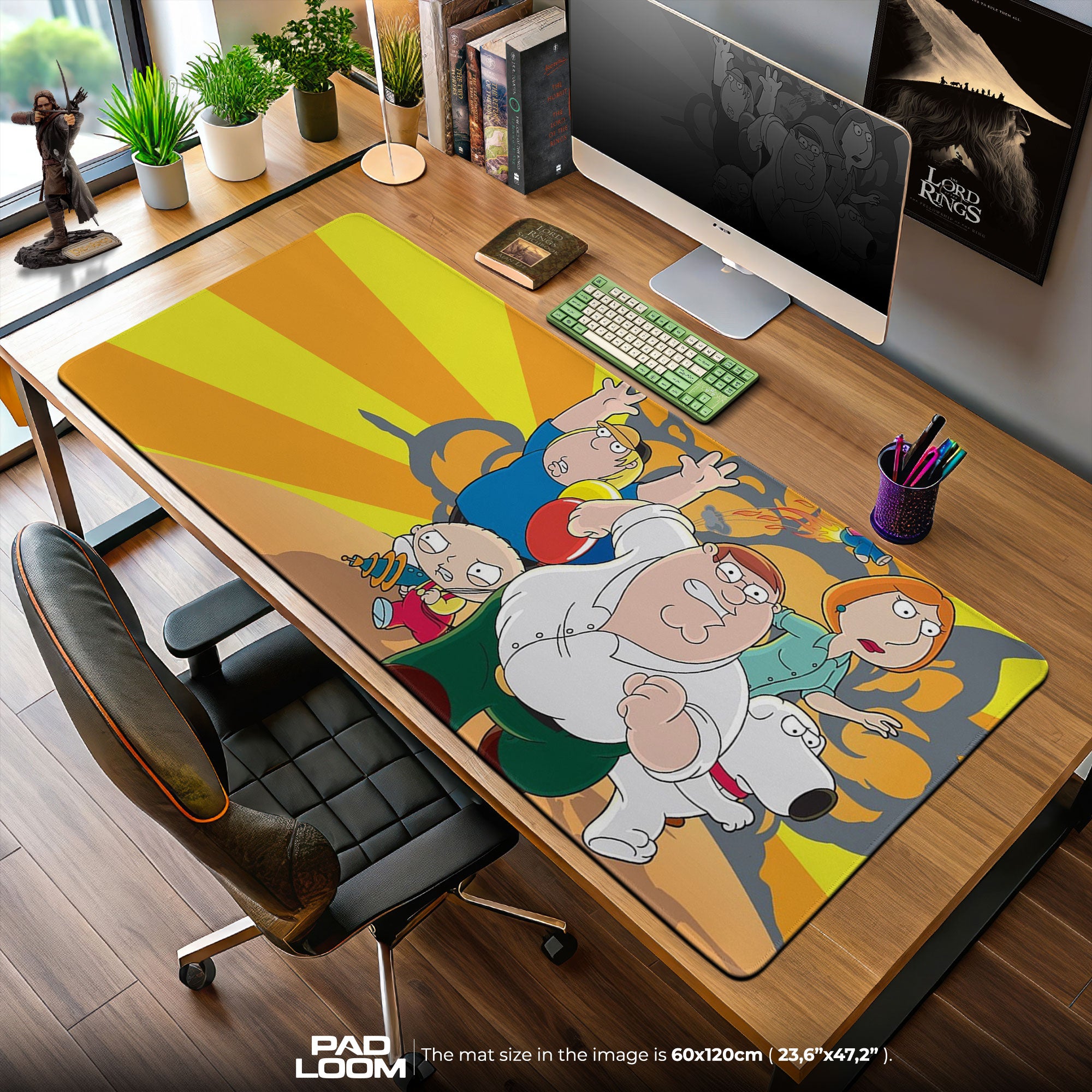 Family Guy Mouse Pad, Action Scene Cartoon Desk Mat