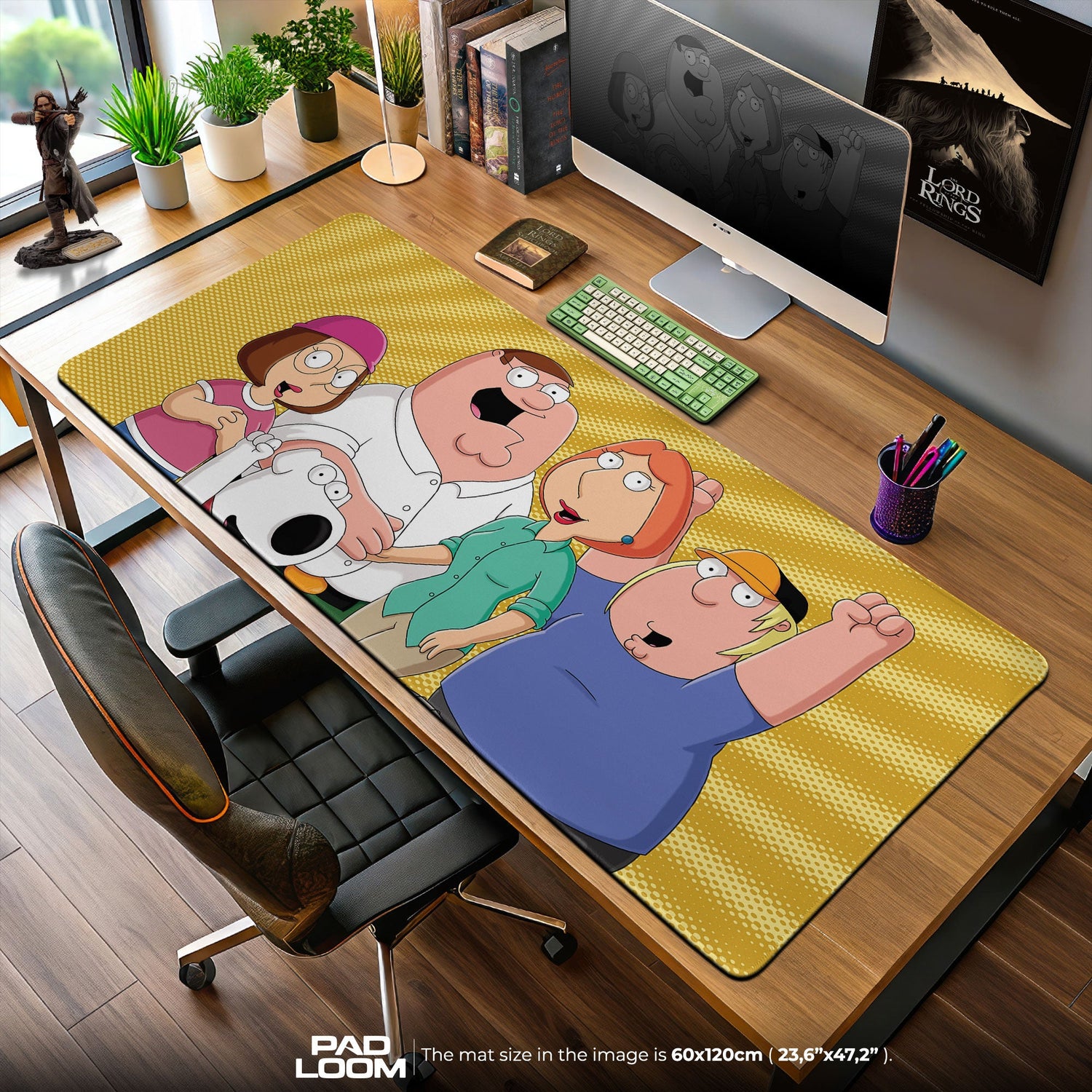 Family Guy Mouse Pad, Griffin Family Cartoon Desk Mat – Padloom