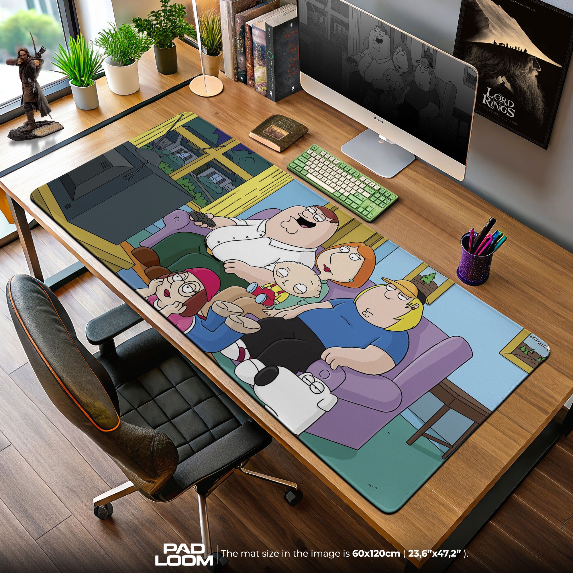 Family Guy Mouse Pad, Griffin Living Room Cartoon Desk Mat