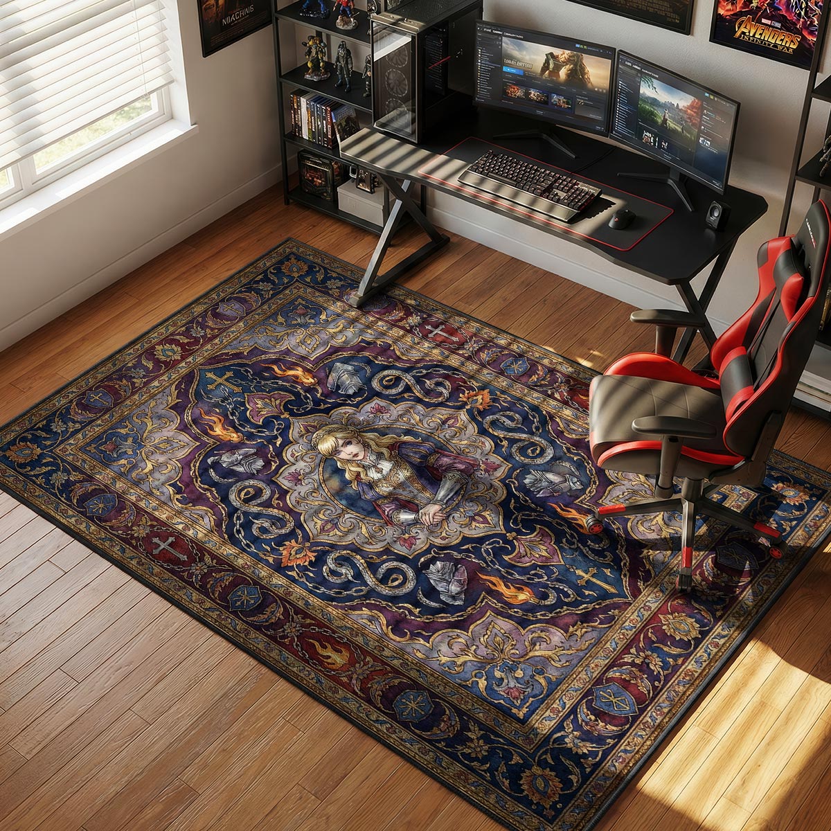Farnese Holy Knight Rug - Berserk Chair Mat