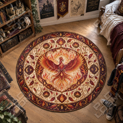 Fawkes Rising Round Rug - Harry Potter Chair Mat