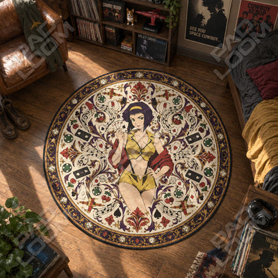 Faye Bluffing Round Rug - Cowboy Bebop Chair Mat