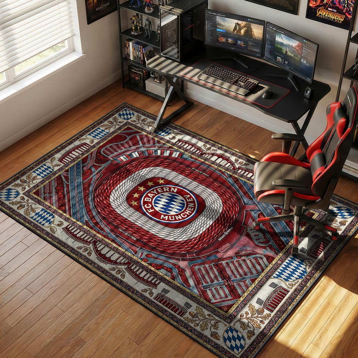 FC Bayern Stadium Football Floor rug — main product view