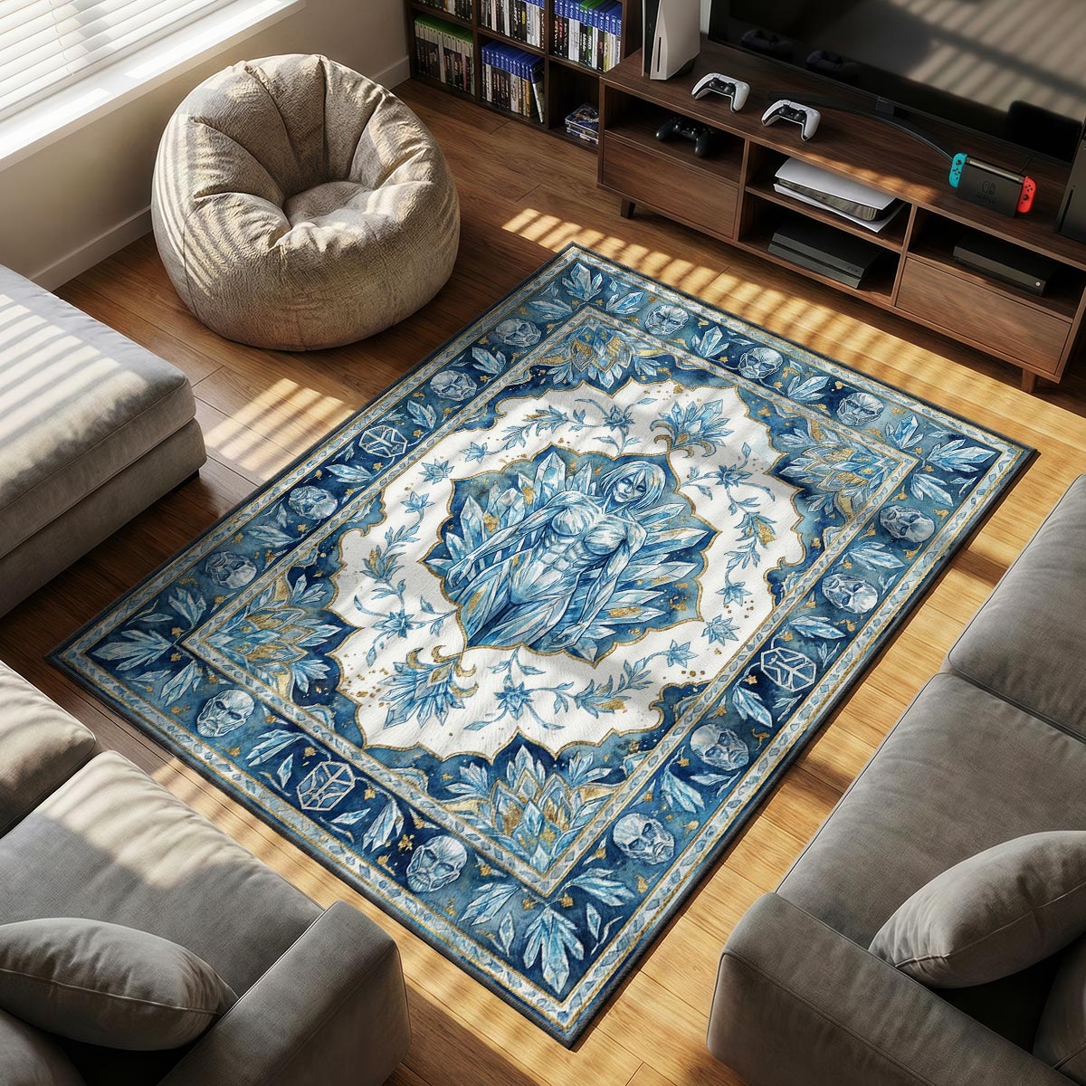 Weiblicher Titan Kristallteppich - Angriff auf Titan Stuhlmatte