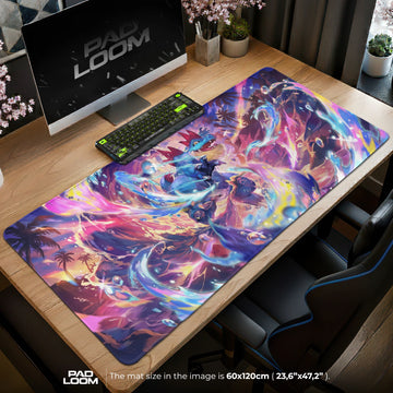 Feraligatr Aqua Rush Mouse Pad - Pokémon Desk Mat