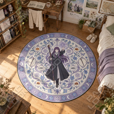 Fern Casting Round Rug - Frieren Chair Mat