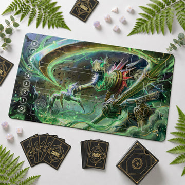 Fiddlesticks Harvest Riftbound TCG playmat – zone-free full-art League of Legends game mat