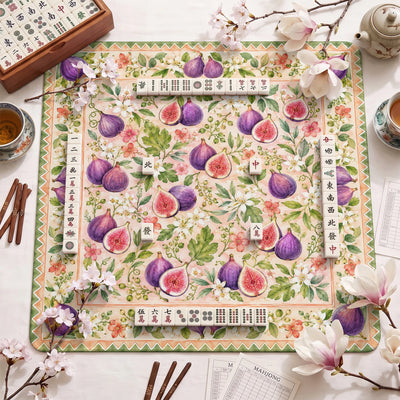 Fig Blossom Mahjong Mat - Mah Jongg Mat