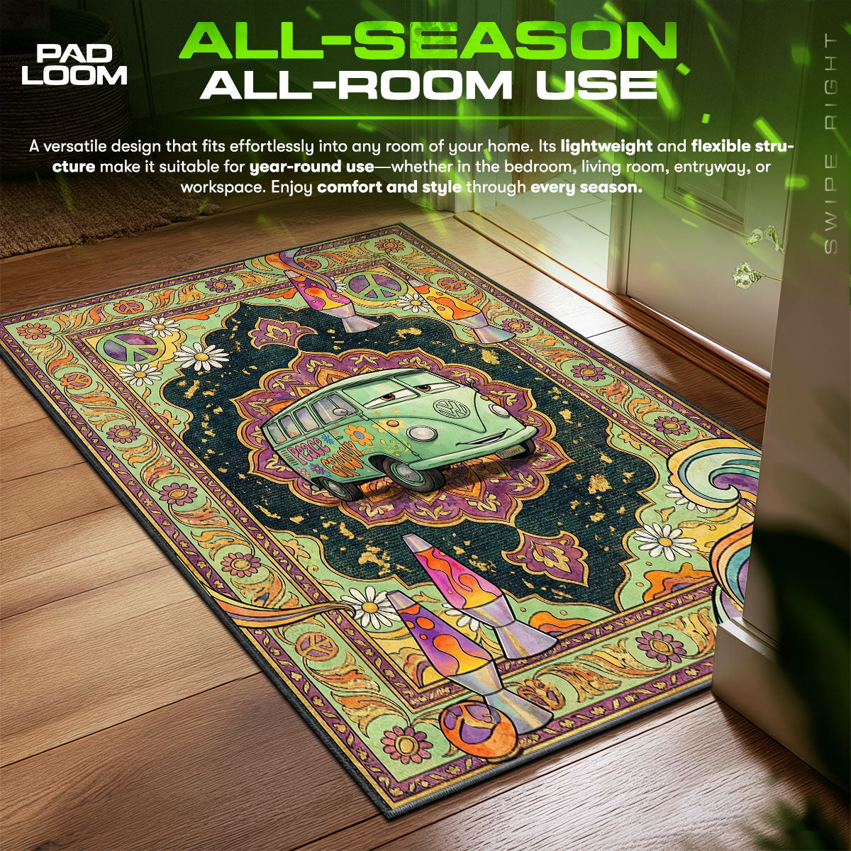 Detailed close-up of Fillmore rug pattern