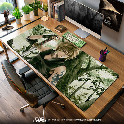 Final Fantasy Cloud Forest Warrior Mouse Pad, Game Anime Desk Mat