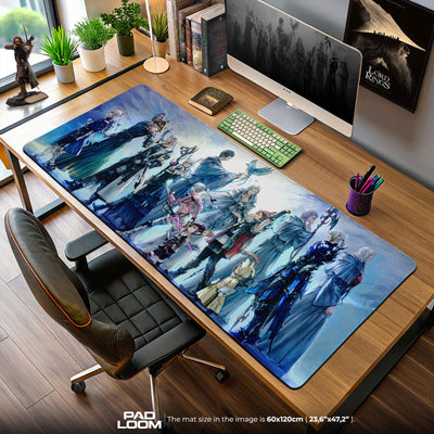 Final Fantasy Heroes Mouse Pad, Fantasy Game Desk Mat