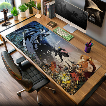 Final Fantasy Heroes vs Villains Mouse Pad – Gaming Desk Mat