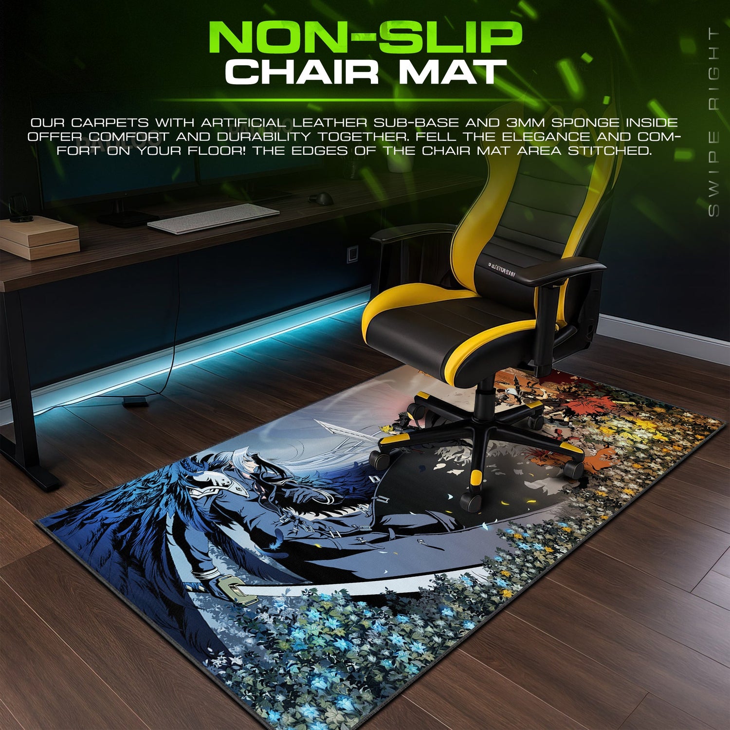 Final Fantasy Heroes vs Villains Mouse Pad – Gaming Desk Mat Padloom