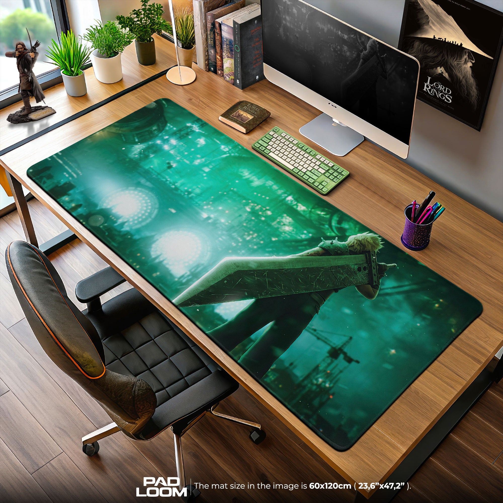 Final Fantasy VII Cloud Buster Sword Mouse Pad, Game Desk Mat