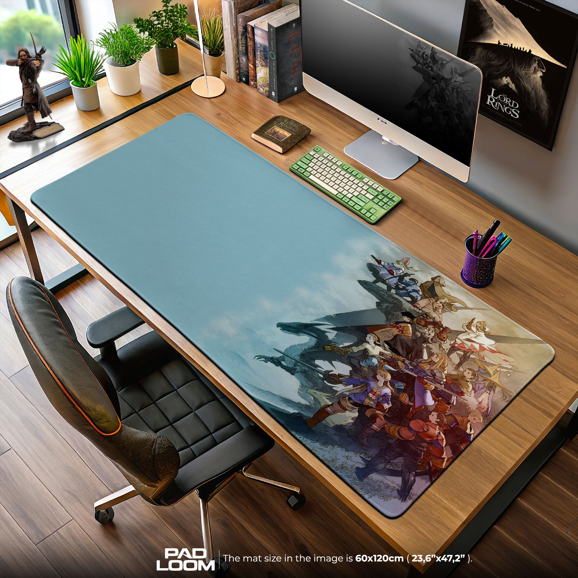 Final Fantasy XVI Heroes Mouse Pad, Game Battle Party Desk Mat