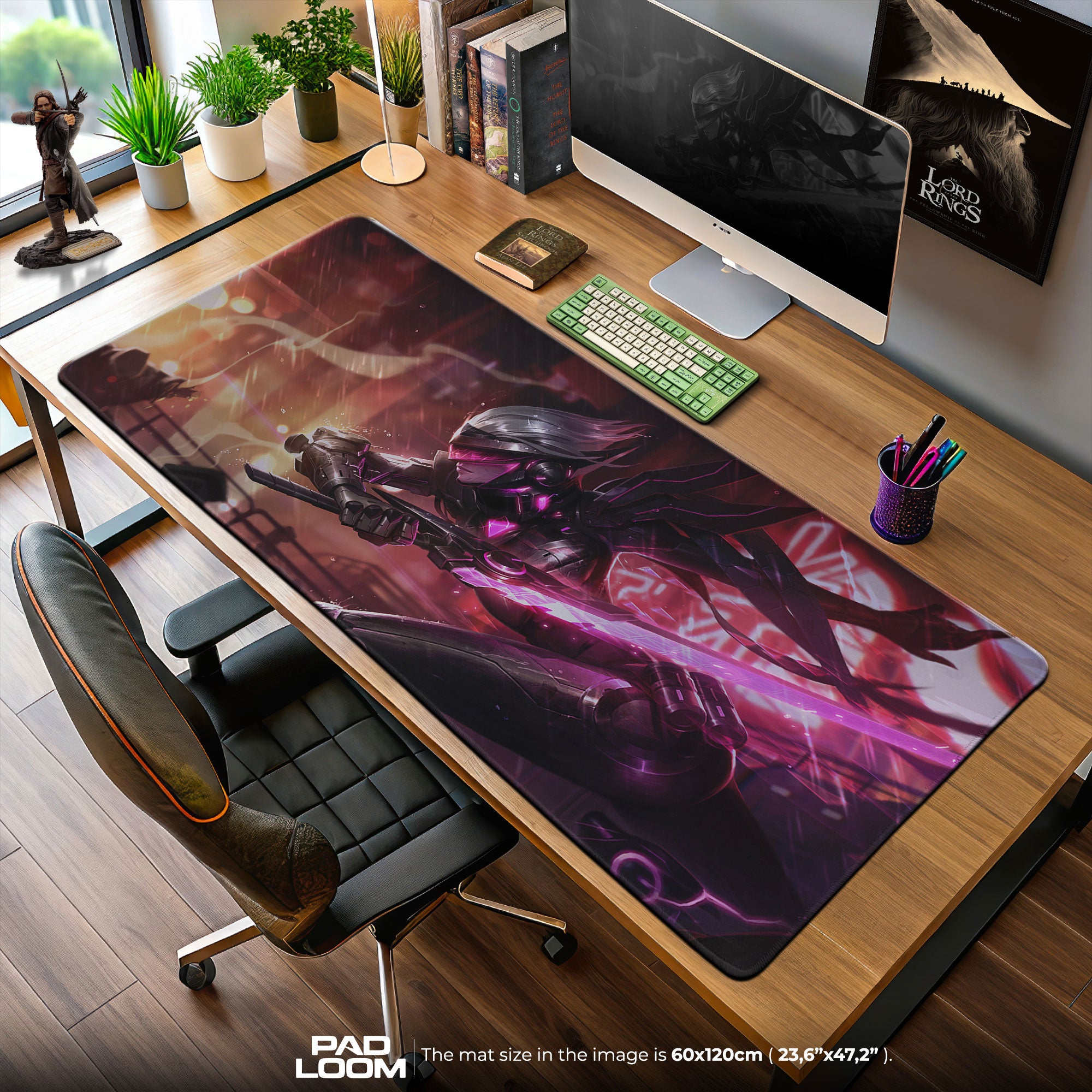 Fiora Project Skin Mouse Pad, League of Legends Gaming Desk Mat