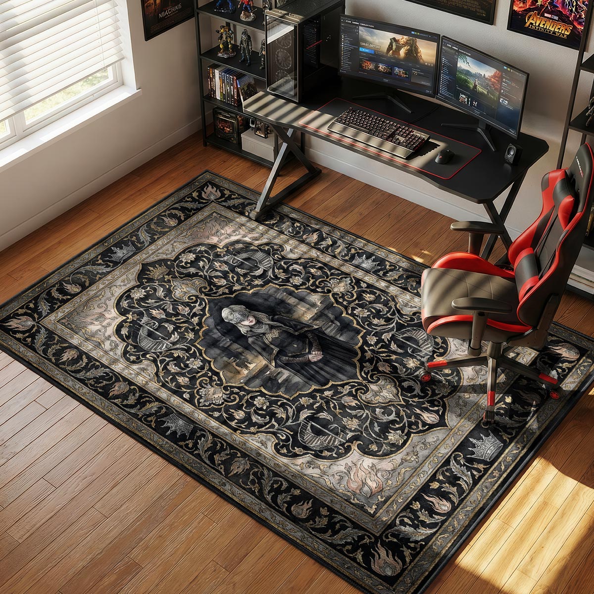 Fire Keeper Soul Rug - Dark Souls Chair Mat