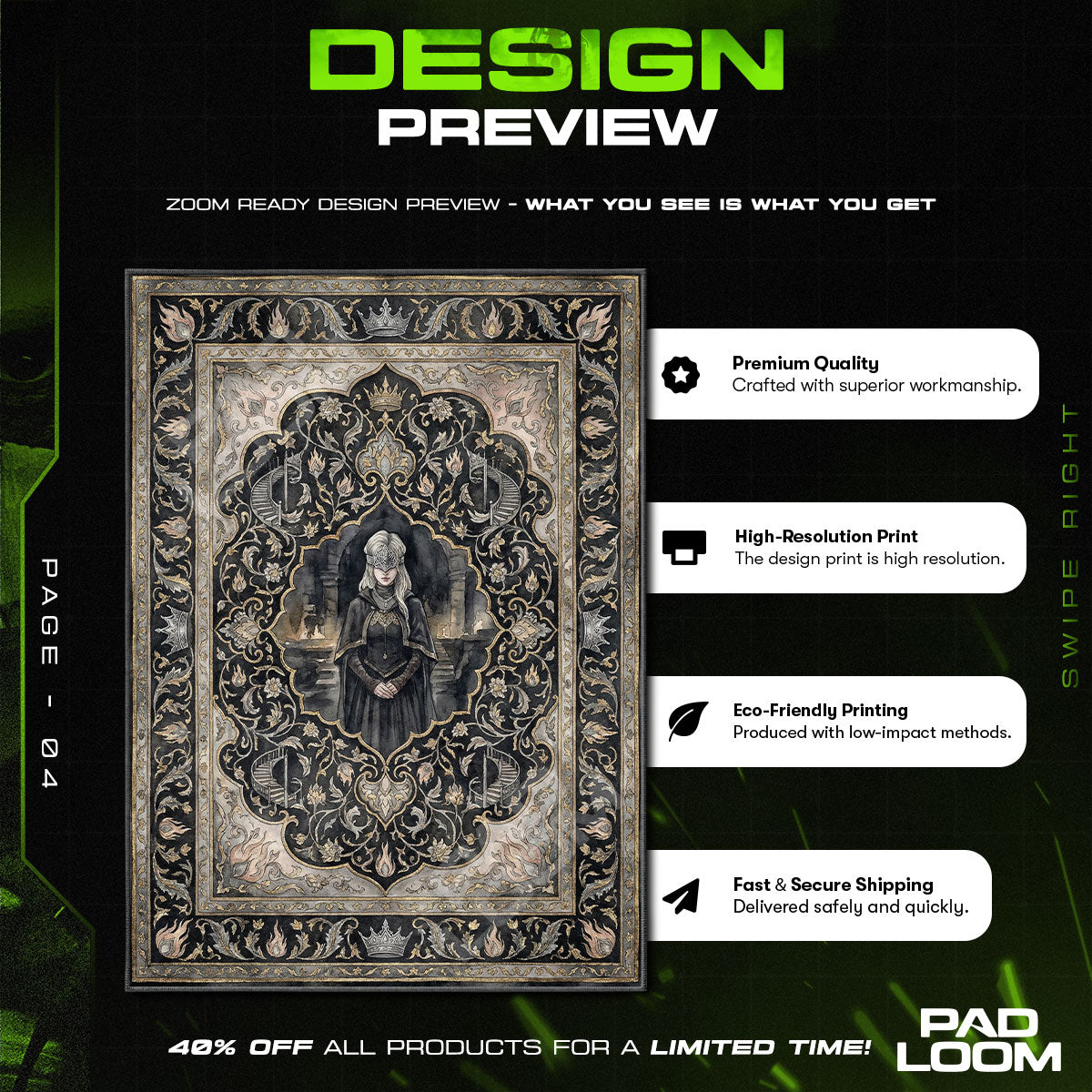 Fire Keeper Soul Rug - Dark Souls Chair Mat