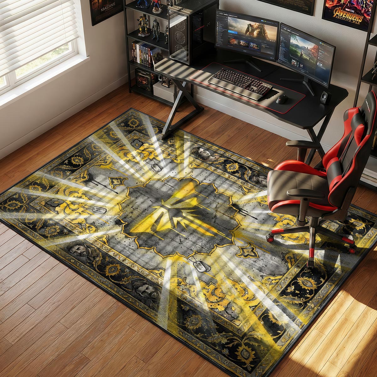 Firefly Symbol Graffiti Rug - The Last of Us Chair Mat