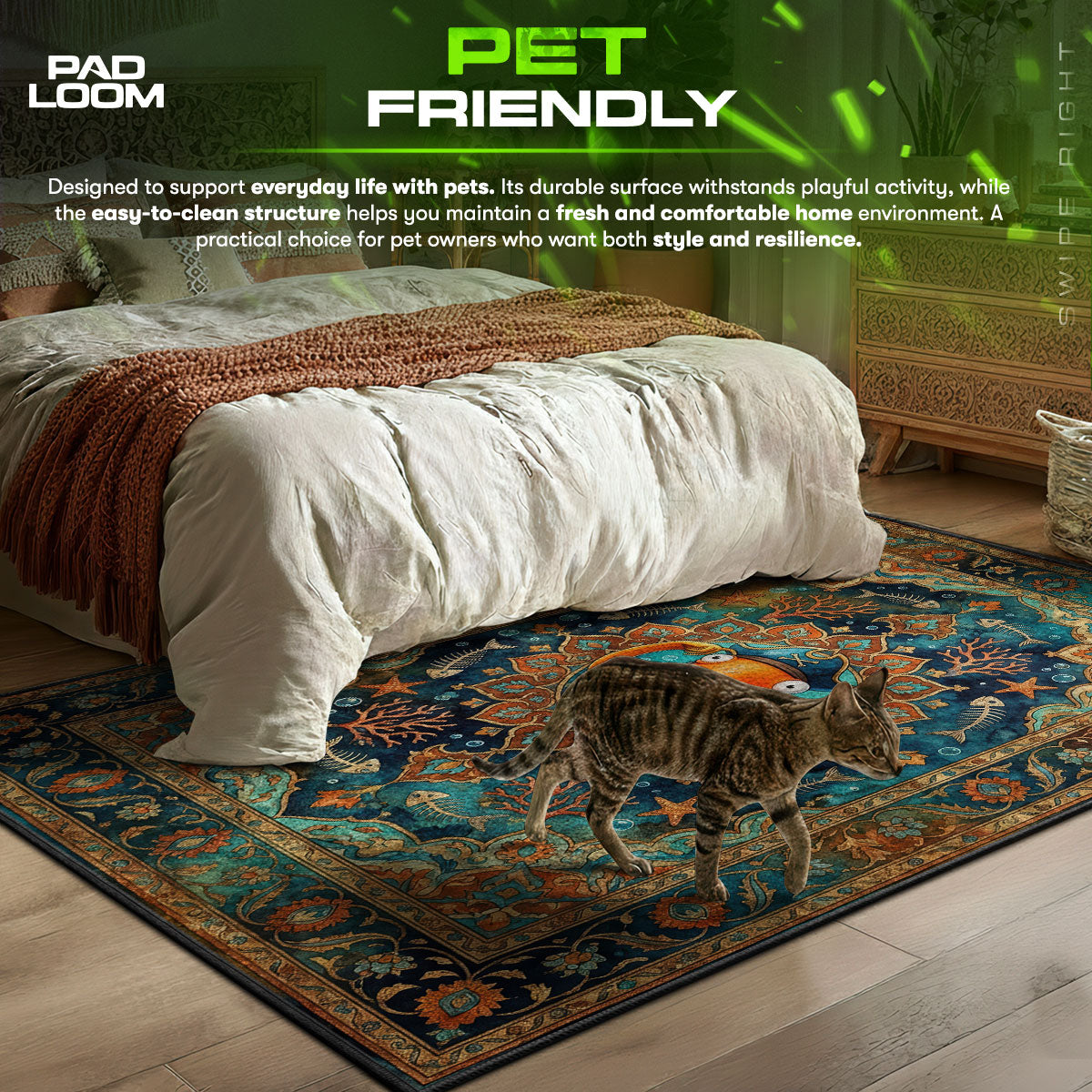 Fishstick Pirate Coral Rug - Fortnite Chair Mat