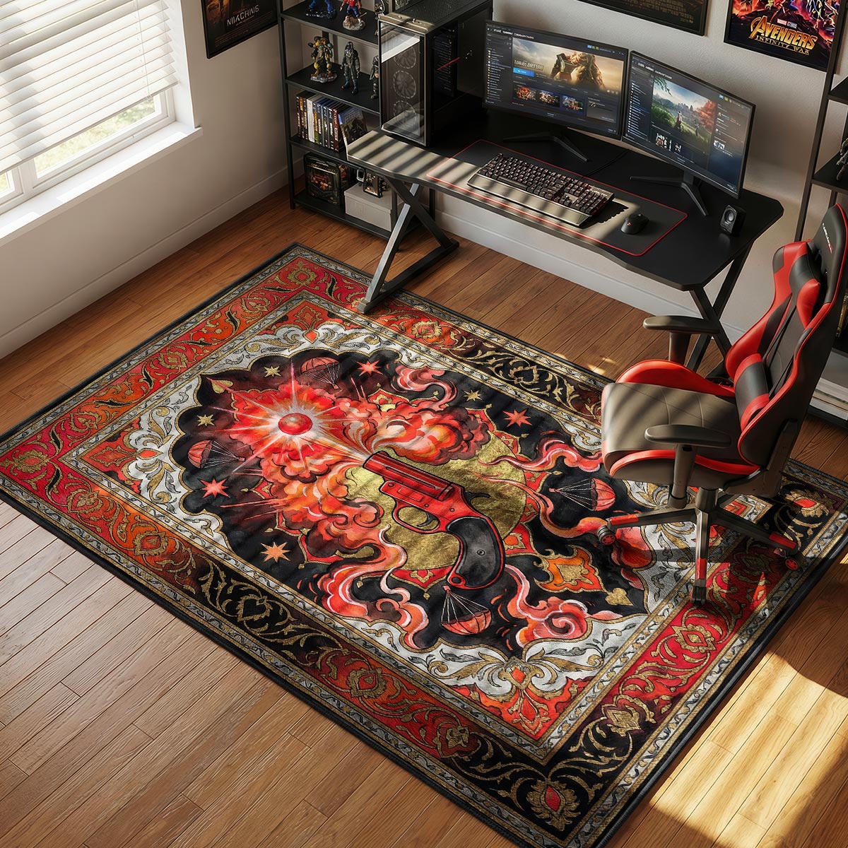 Flare Gun Airdrop Rug - PUBG Chair Mat