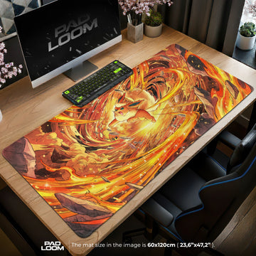 Flareon Flame Rush Mouse Pad - Pokemon Desk Mat