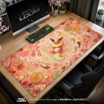 Flareon Hearth Pond Mouse Pad - Pokemon Desk Mat