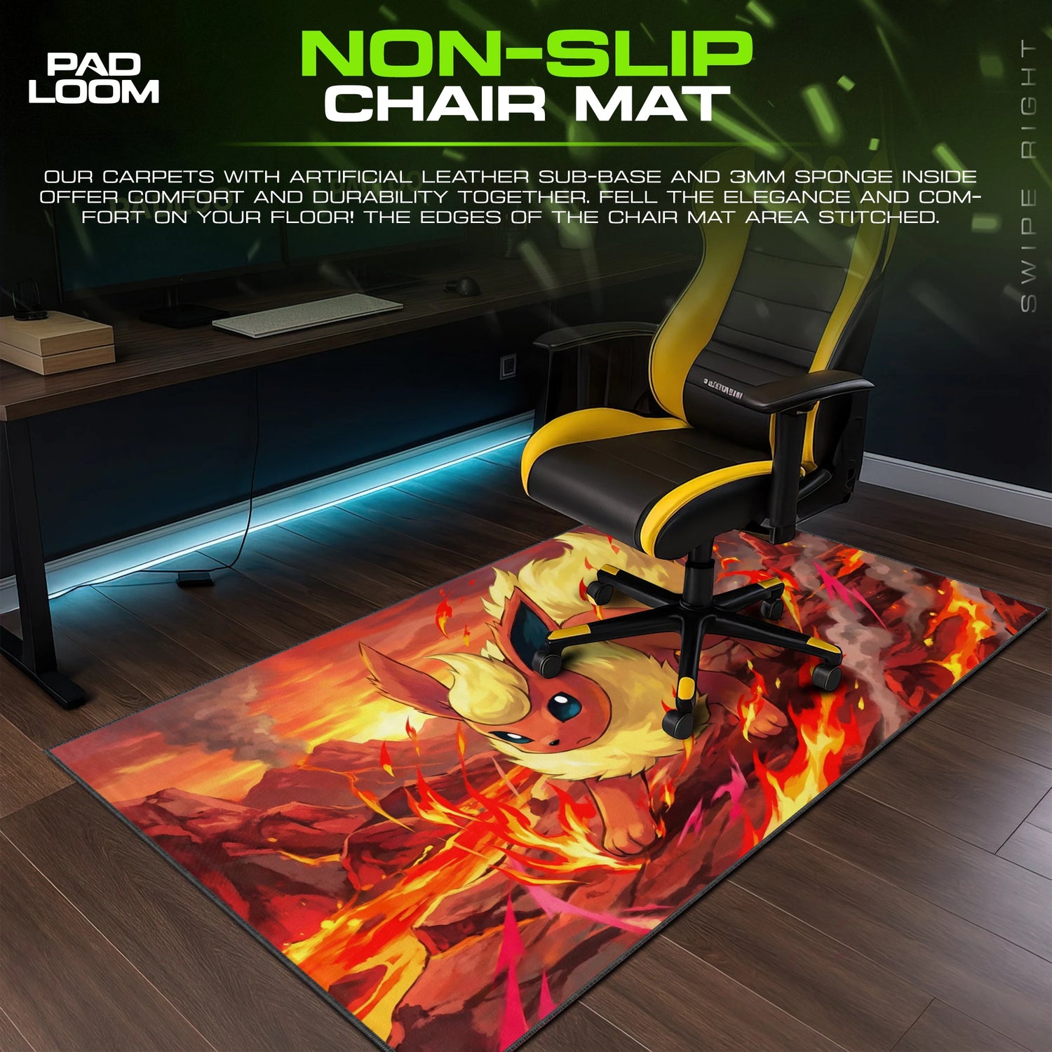 Flareon Molten Charge Mouse Pad - Pokémon Desk Mat