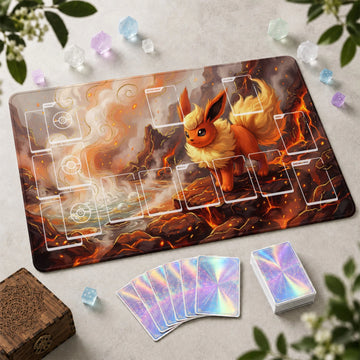 Flareon Volcano Playmat - Pokemon TCG Mat