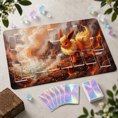 Flareon Volcano Playmat - Pokemon TCG Mat