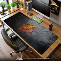 Flash Lightning Emblem Mouse Pad, DC Comics Gamer Desk Mat Padloom