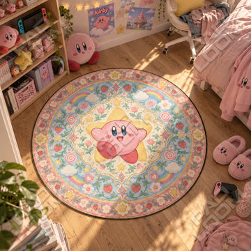 Floating Star Round Rug - Kirby Chair Mat